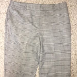 Talbots Black White Plaid Size 14P